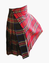 BLACK AND ROYAL STEWART TARTAN KILT - scottish kilt jacket